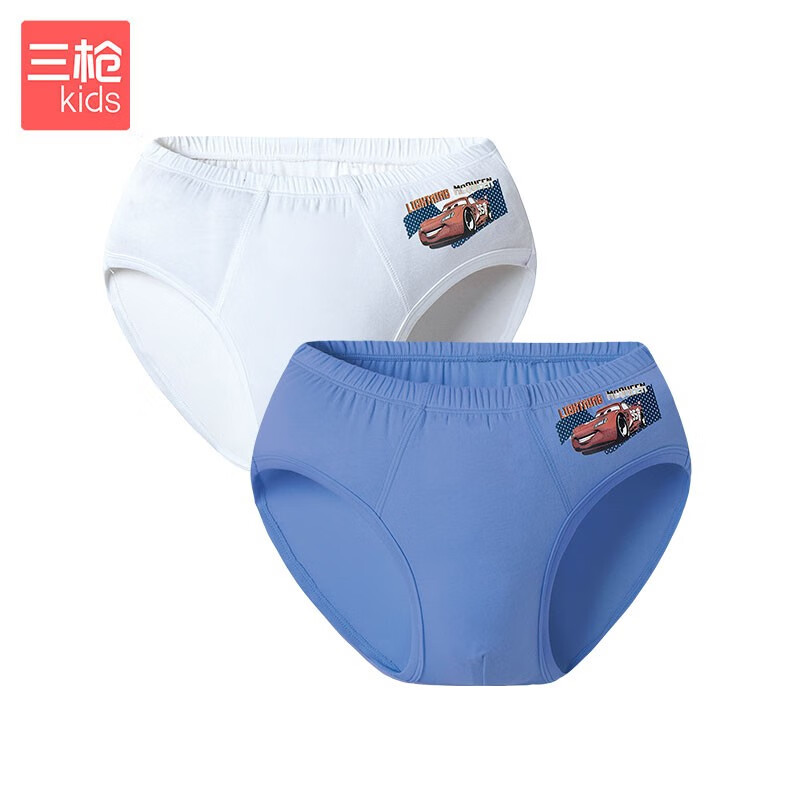 迪士尼 disney 2枚装 精细舒莫代尔男童儿童学生三角裤内裤 48167b0