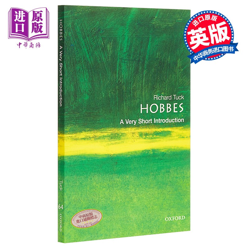 霍布斯 牛津通识读本 英文原版 hobbes 人物传记 oxford university