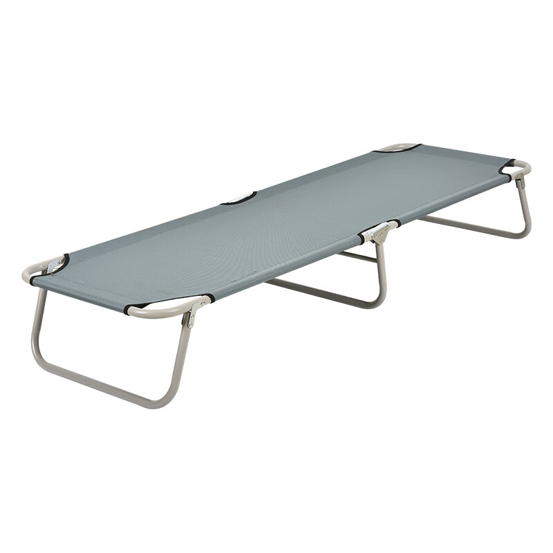 室午休轻便小巧便携款单人躺椅午休床午睡神器可坐可躺 灰色二折床