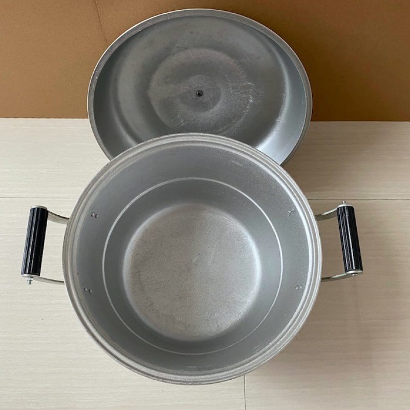 莱杉  铝制蒸锅吕锅老式家用铸铝吕蒸锅公分吕汤锅不黑汤小蒸锅铝锅