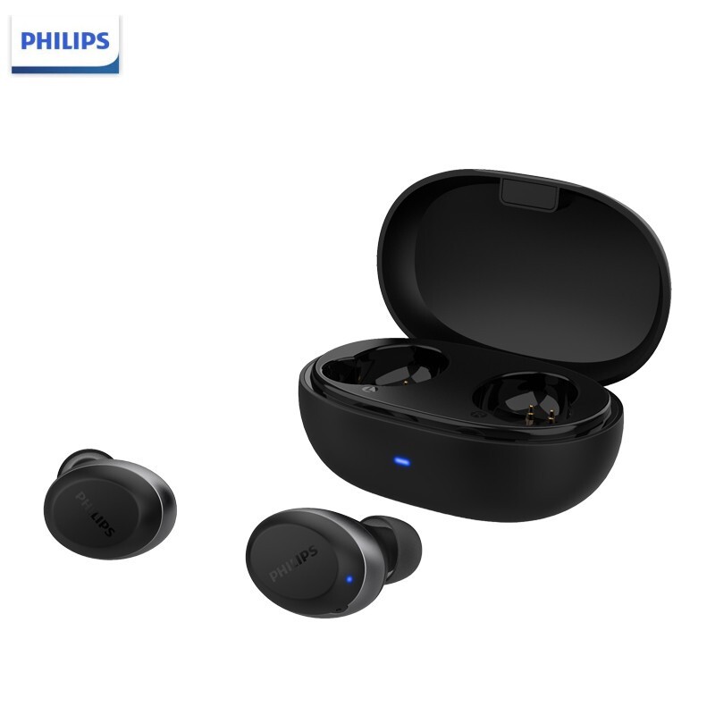 飞利浦 PHILIPS TAT1285BK/93 真无线蓝牙耳机 入耳式音乐耳机 立体声 运动耳机 通话降噪手机通用 黑色