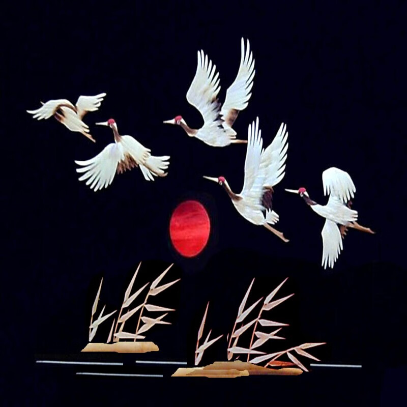 妙普乐麦秆芦苇饰画 芦苇画 麦杆画 装饰画 芦苇工艺画 麦秸画 画 麦