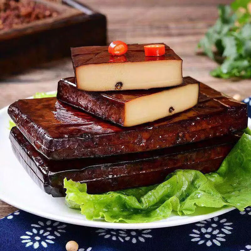 馋乡食四川特产渠县土溪五香豆腐干烟熏麻辣香干凉拌豆干火锅配菜商用