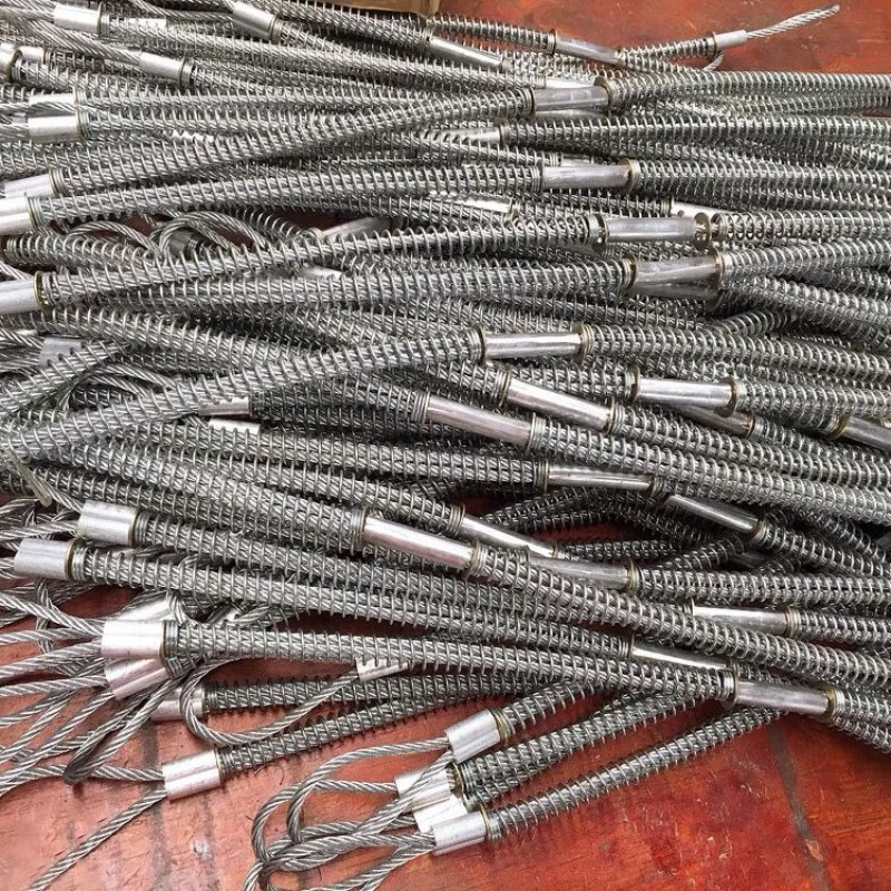 哲初弹簧套三节双钢丝不锈钢安全高压油管弹簧钢丝绳保护套 2mm*300