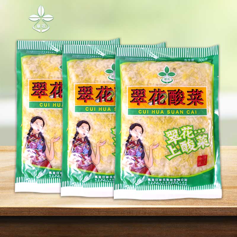翠花  酸菜丝900g（300g*3袋）正宗东北酸菜丝切丝酸菜饺子猪肉炖酸菜