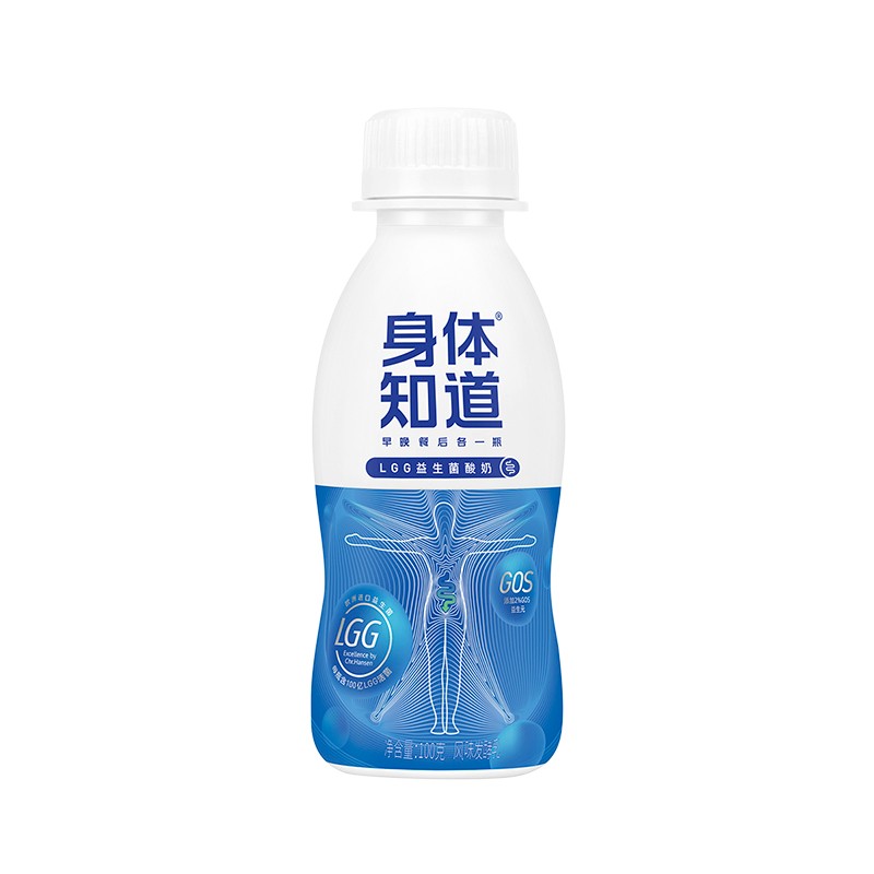 简爱酸奶 身体知道 LGG益生菌GOS益生元 肠道清道夫 低温酸奶生鲜 身体知道100g*20瓶