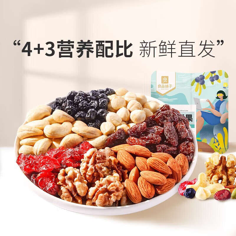 良品铺子专区 活力白领每日坚果25g x1袋怎么看?