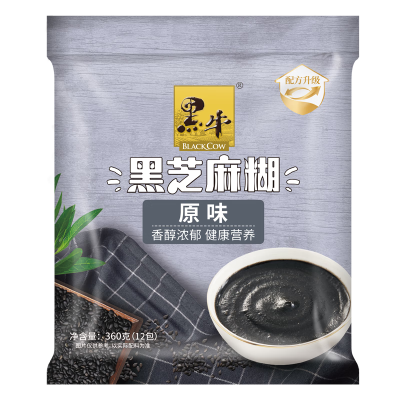 黑牛blackcow 醇香黑芝麻糊360g 芝麻糊360g 糊360g