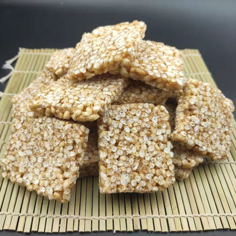 隽颜堂麻叶子麦芽糖炒米糖麻糖湖北天门潜江仙桃特色小吃监利特产 1包