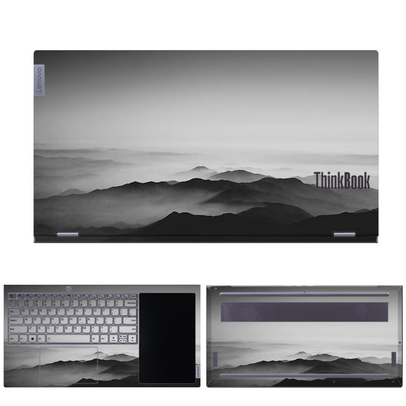 恋晨熙联想ThinkPad ThinkBook Plus 17 gen3电脑贴膜17.3英寸保护贴纸 款式12 ABCD面+（大小屏）磨砂防反光屏幕软膜+键盘膜