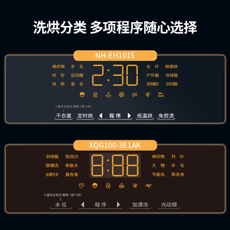 松下白月光2.0洗烘套装3E1AK+EH1015滚筒洗衣机怎么样？值得买吗？有哪些优势卖点