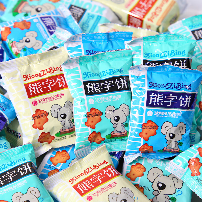 達(dá)利園好吃點(diǎn)熊字餅115g小熊餅干手指熊仔餅干兒童零食休閑小包裝 【5包】熊字餅 (散裝小包)