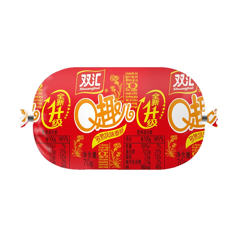 双汇双汇q趣火腿肠70g*40支 红色
