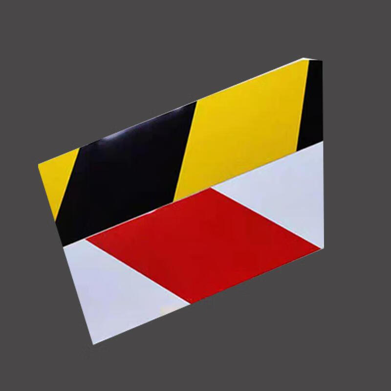 铁皮警示带建筑工地外架警示带隔离带警示条踢脚线镀锌铁皮 红白平板