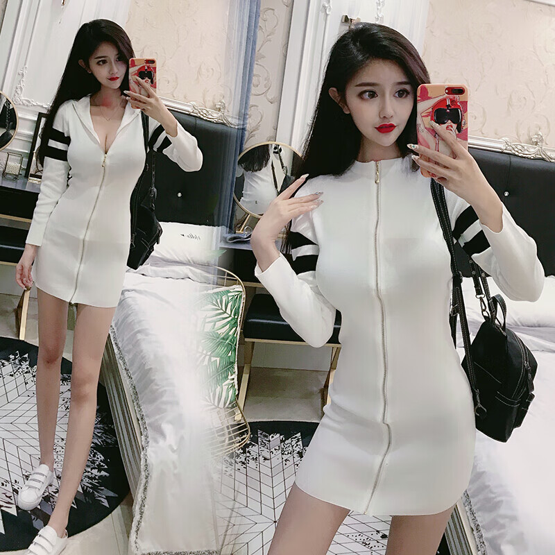 高端轻奢方便全拉链连衣裙一拉到底约会神器2022年包臀针织(定制)