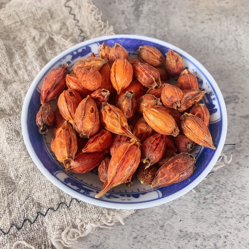 義松堂 栀子500g散装山栀子花茶泡茶红栀子果黄栀子泡的花茶