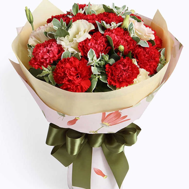 花礼鲜花速递康乃馨花束生日礼物送妈妈母亲女士长辈朋友老师同事
