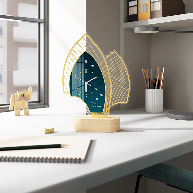 美世达(meisd)创意座钟摆件钟表台式客厅桌面台式钟装饰品夜光床头柜