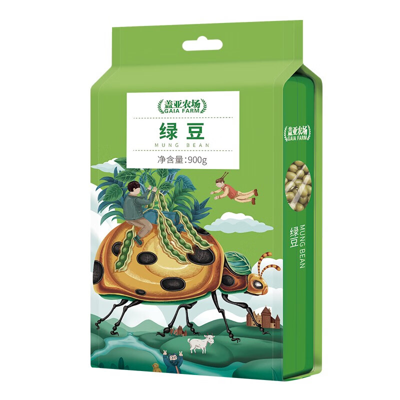 盖亚农场  绿豆 900g*1袋