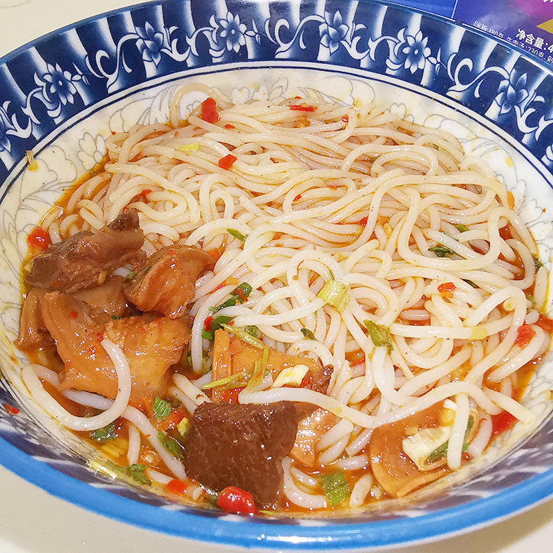 背篓常德牛肉米粉方便即食米线可冲泡带调料浇头 小背篓牛肉粉【3盒】