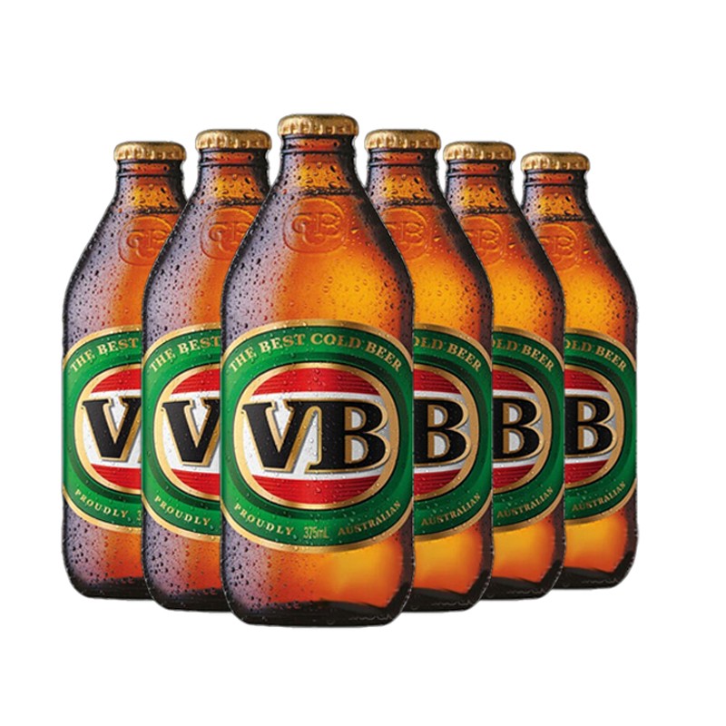 澳大利亚进口啤酒 victoria bitter 苦啤酒 维多利亚vb啤酒375ml瓶装