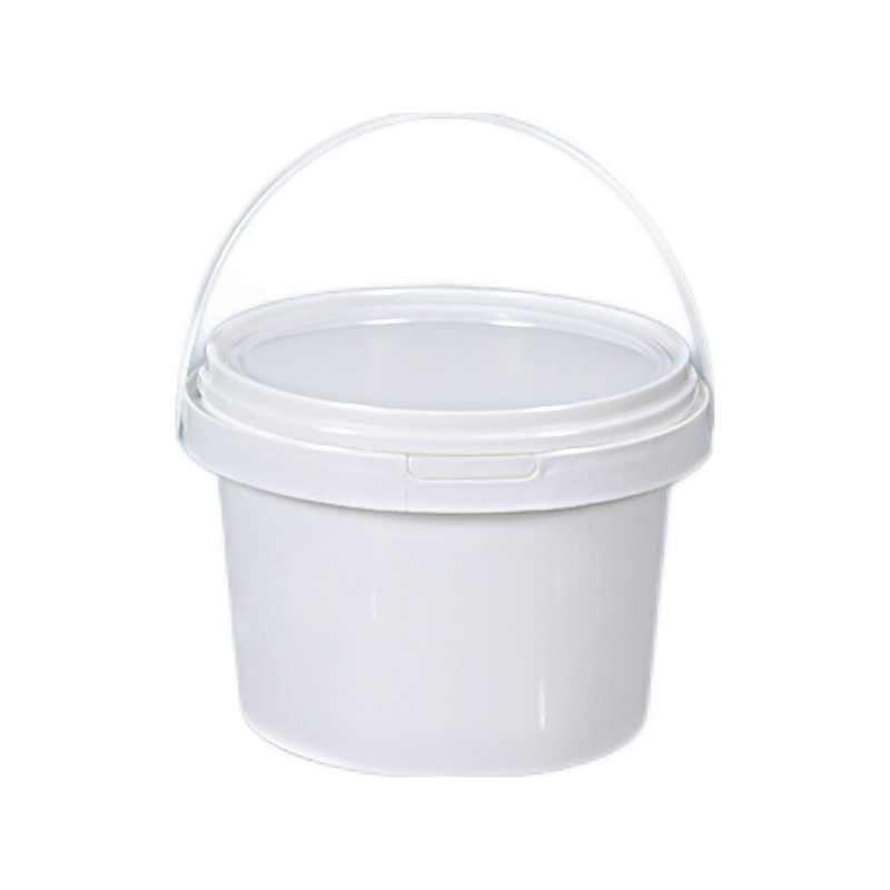 宸芃加厚塑料桶密封桶小水桶包装桶手提桶带盖 500ml白色【带提手】