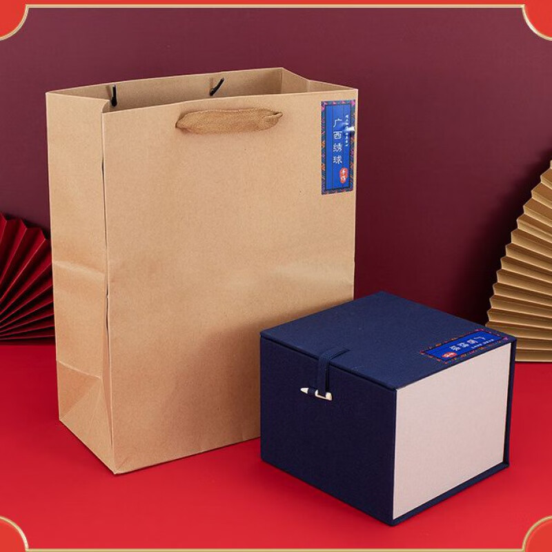 澳颜莱三月三绣球壮锦绣球广西壮族靖西旧州特产工艺活动节日礼 锦盒