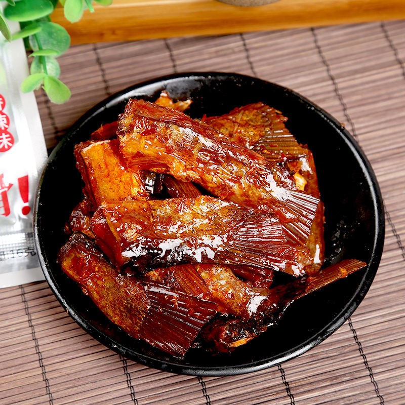 花仙笙(gearss)香辣鱼尾鱼排15g鱼块湖南特产小吃零食休闲即食特辣鱼