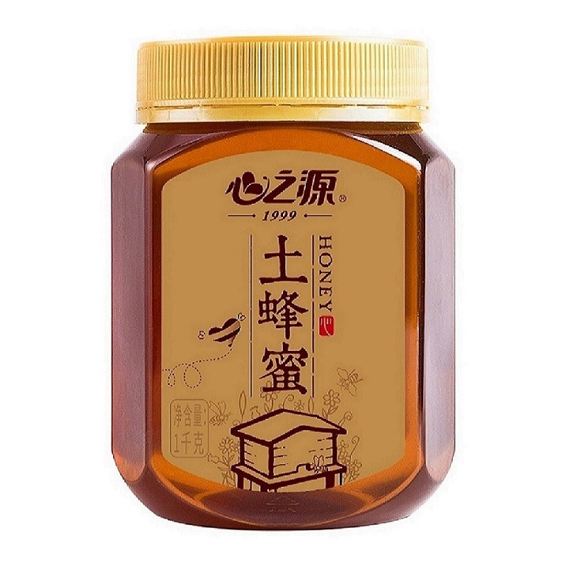 心之源 土蜂蜜 纯正天然 农家自产 原蜜 百花蜂蜜 大瓶装1kg