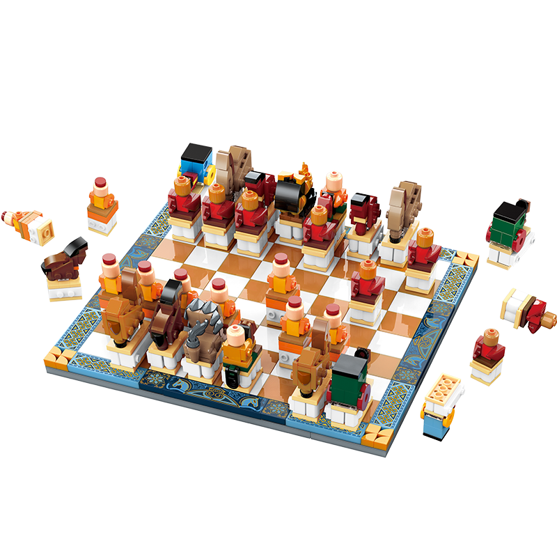 keeppley積木國玩系列故宮宮廷建筑吉祥物銅獅成玩具擺件拼插新年生日禮物 蒙古象棋k10123