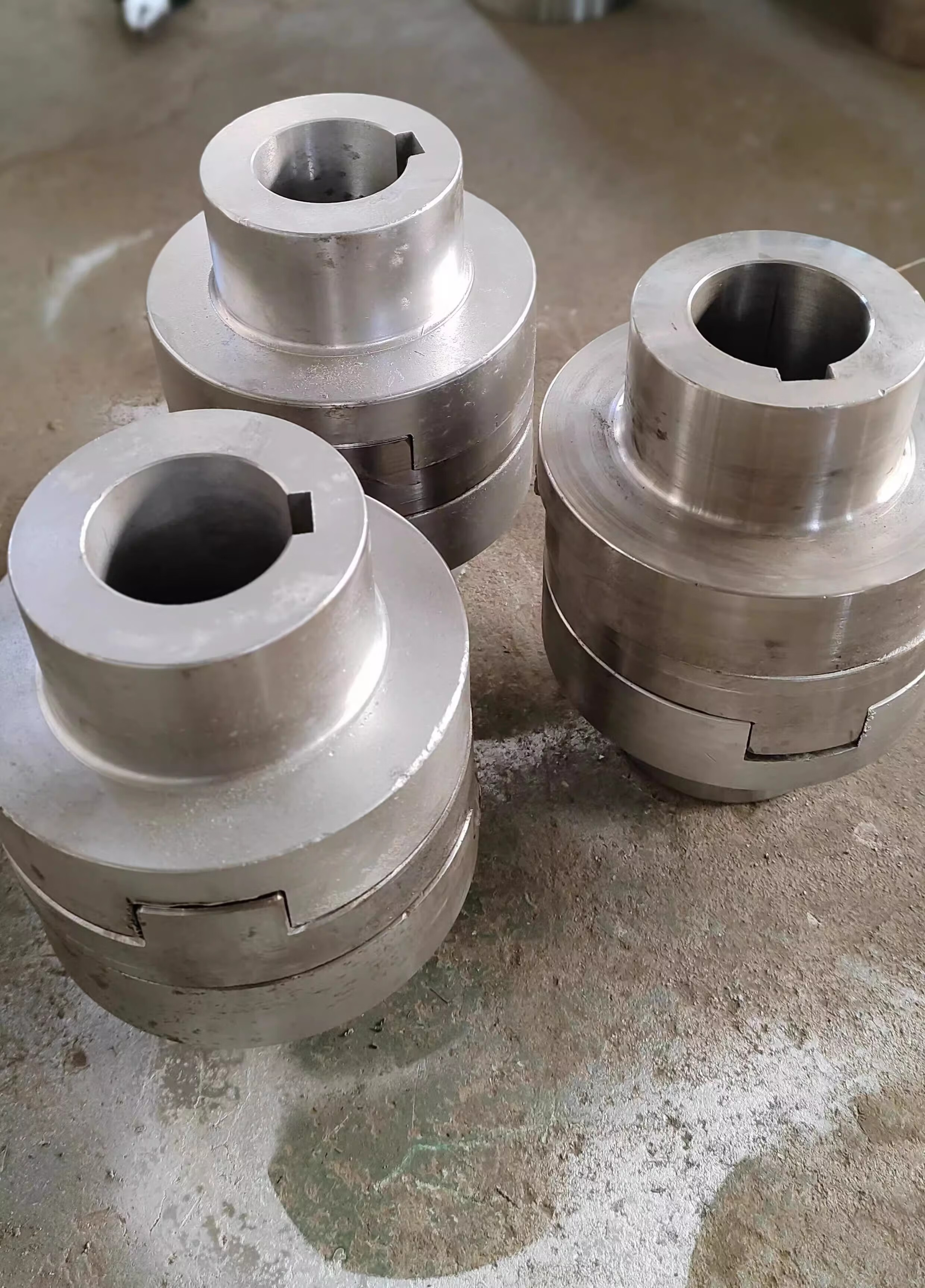 久聚和大扭矩 耐用抗冲击高韧性锻钢十字滑块联轴器 外径150,一套总长