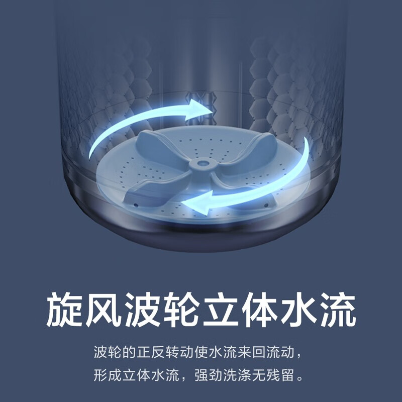 米家小米出品 Redmi波轮洗衣机全自动1S 8公斤 健康桶自洁有效除菌 迷你洗衣机小 XQB80MJ201