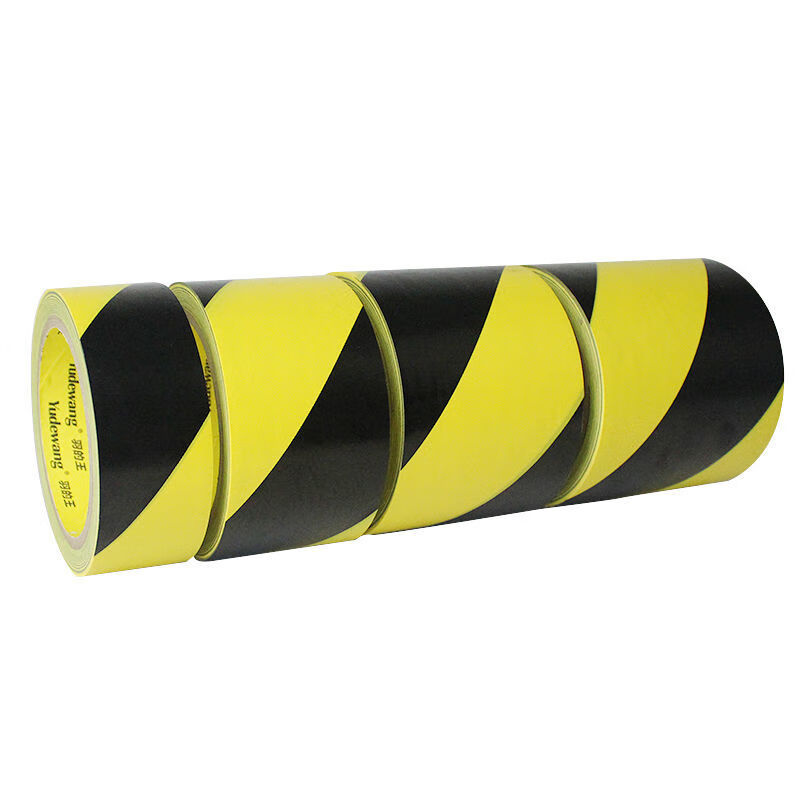 警戒带警戒隔离线 pvc黑黄警示胶带 彩色地标线警戒隔离线斑马线划线