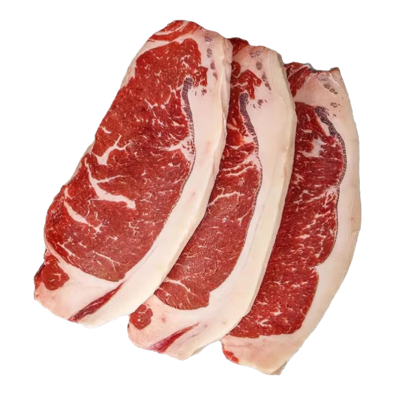 西捷谷飼西冷原切牛排600g牛肉原肉整切兒童牛排冰鮮牛扒 谷飼原切西冷牛排600g*1包