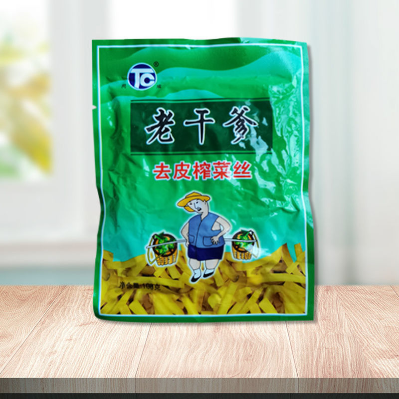 老干爹去皮榨菜丝100g*5包