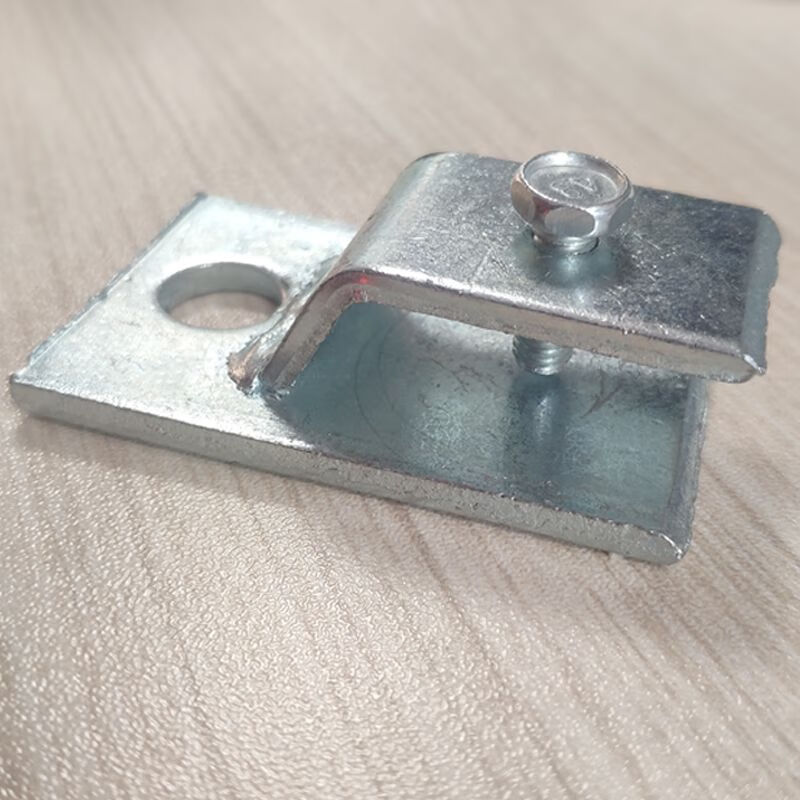梦茜儿接地扁铁固定夹扁铁卡子h型z型接地卡扁铁夹子热镀锌固定扁铁的