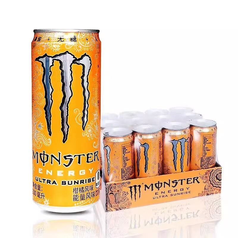 可口可乐（Coca-Cola） 可口可乐魔爪龙之金310ml*12罐【现货即发】柠檬风味龍之金能量 （无糖）魔爪 柑橘味12罐