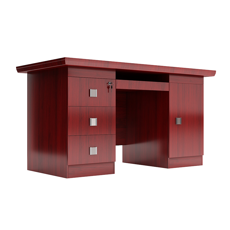 信京 办公桌电脑桌贴皮经理桌主管桌职员台写字台1.6米