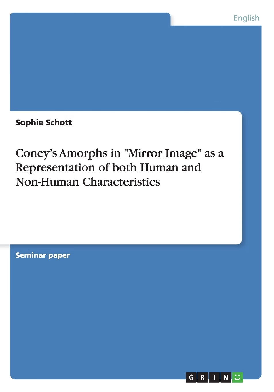 【预售 按需印刷】coney s amorphs in  mirror image  as a