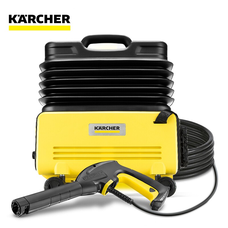 karcher卡赫高压洗车机 洗车泵 家用清洗机洗车神器自带水箱德国凯驰集团K2 Follow Me插电版