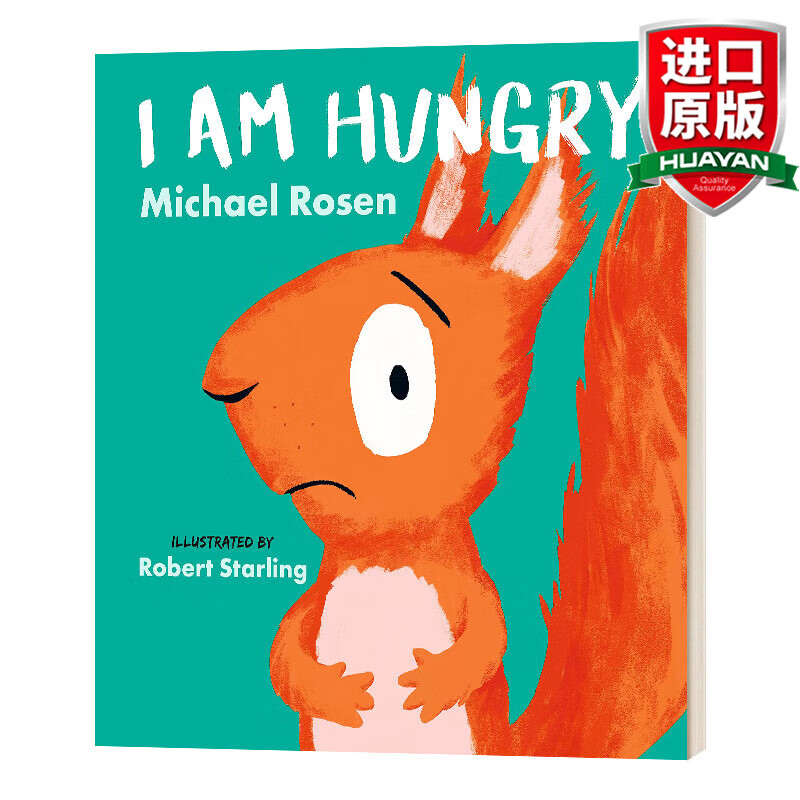 i am hungry 英文原版绘本 我很饿 罗森爷爷 我饿了 英文版 进口英语
