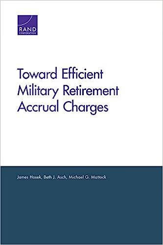 预订 toward efficient military retirement accrual charges