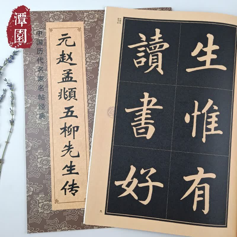 元赵孟頫五柳先生传中国历代名家名帖经典楷书大字临摹书法碑帖毛笔初学练字书正楷学生成人字帖黑龙江美术