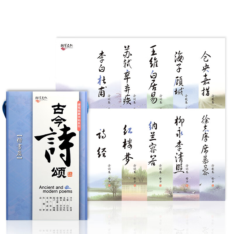 绍泽文化 钢笔临摹成人楷书练字帖10本 学生学习硬笔毛笔书法描红练字本