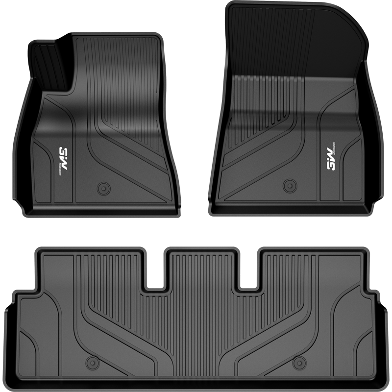 3W特斯拉ModelY专用新能源环保TPE汽车脚垫+毯面+防水尾箱垫套餐定制 1158元