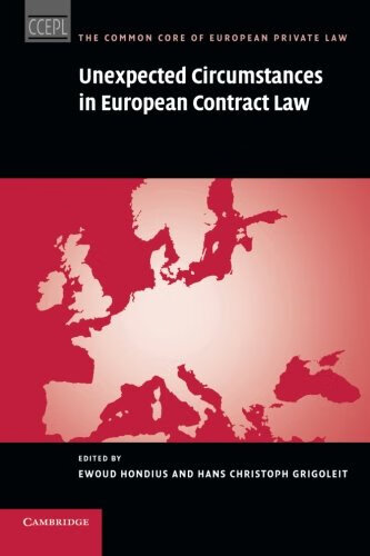 预订 unexpected circumstances in european contract law