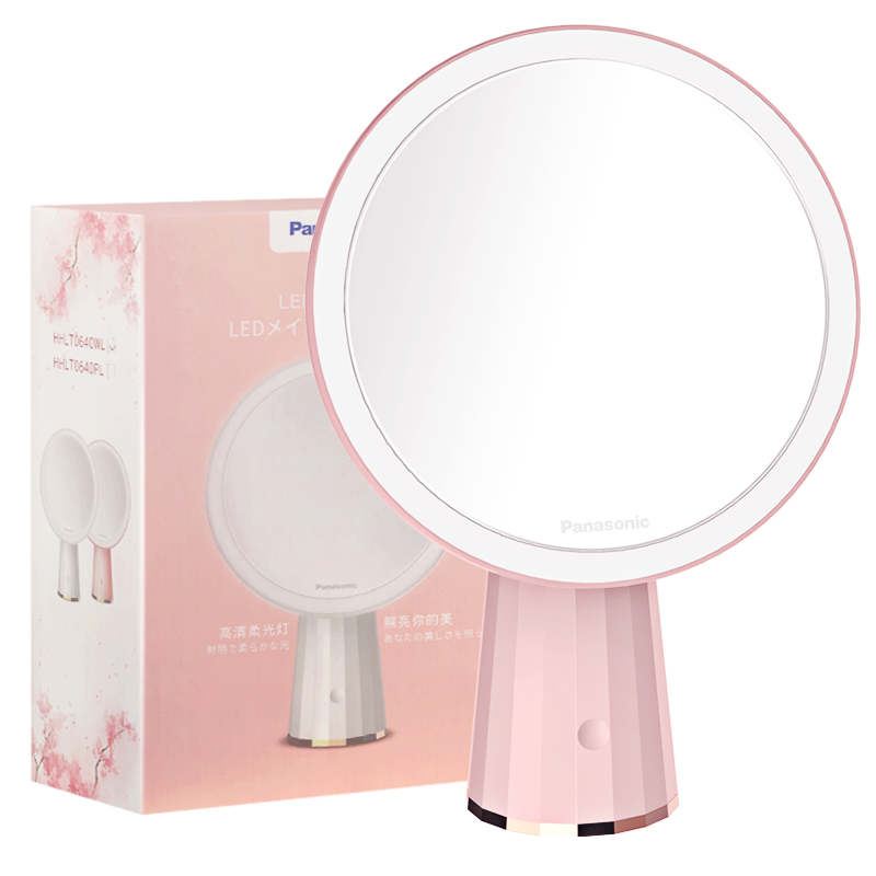 ���ڲ��������£�Panasonic�� ��ױ��������Ӱϵ��led��ױ��̨ʽ��Я������ױ����Ů���չ⾵0640 ��Ů��+��Ѳ5����