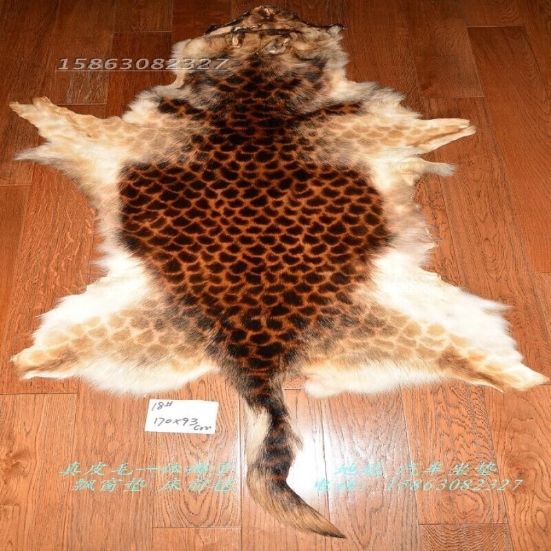 整张真毛皮褥子18挂毯壁毯皮毛墙壁艺术装饰工作室影视道具仿豹皮