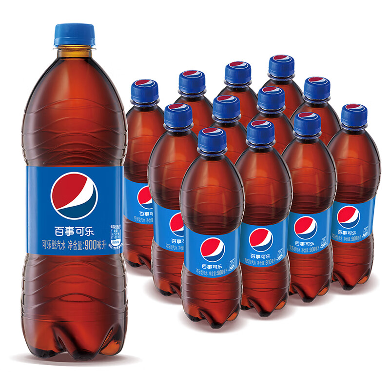 百事可乐 pepsi 汽水 碳酸饮料整箱装 900ml*12瓶  百事出品