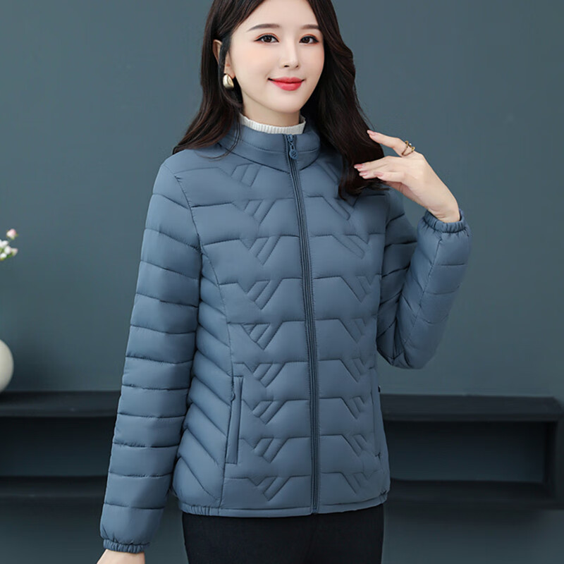 麦娅洛 中年妇女小个子冬季羽绒服短款妈秋冬装女中年人轻薄棉小外套